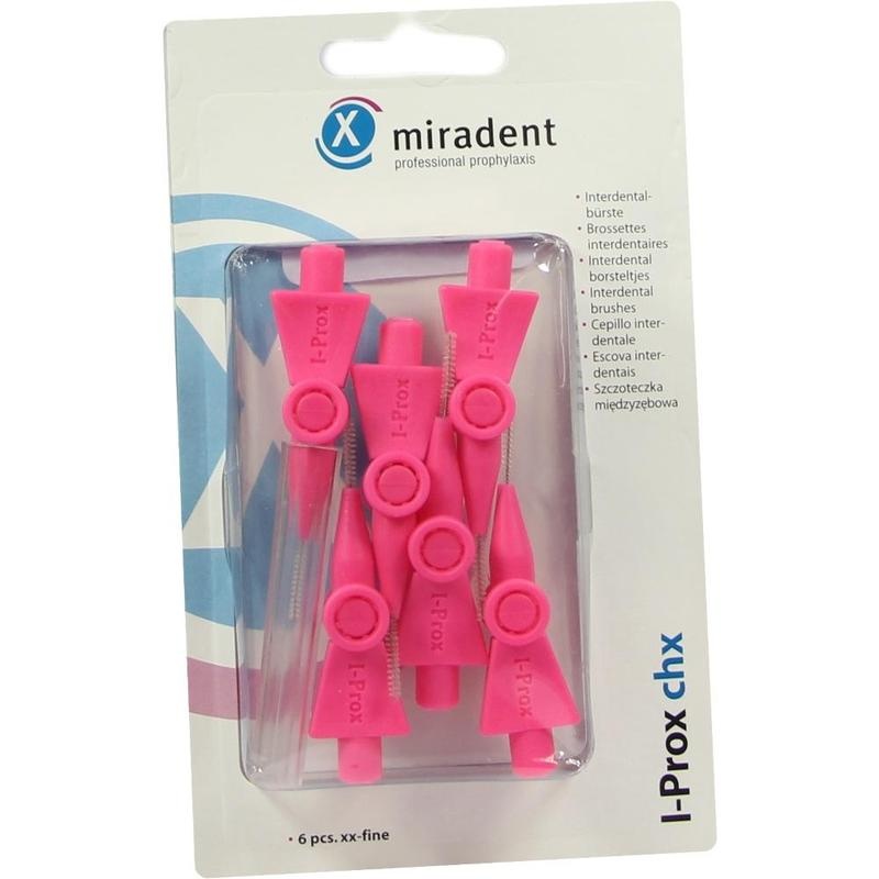 MIRADENT Interdentalbürste I-Prox CHX xx-fine pink