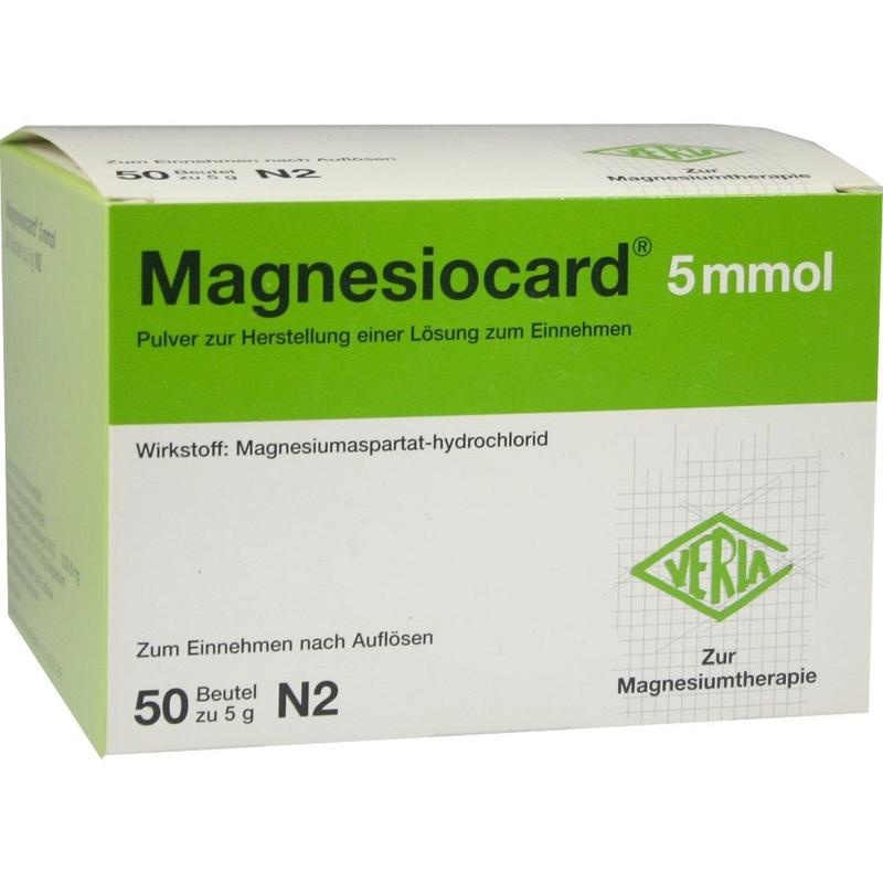 MAGNESIOCARD 5 mmol Plv.z.Her.e.Lsg.z.Einnehmen