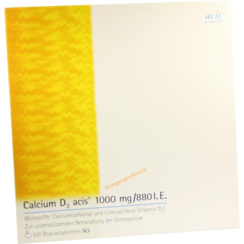 CALCIUM D3 acis 1000 mg/880 I.E. Brausetabletten
