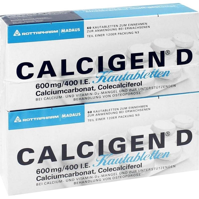 CALCIGEN D 600 mg/400 I.E. Kautabletten