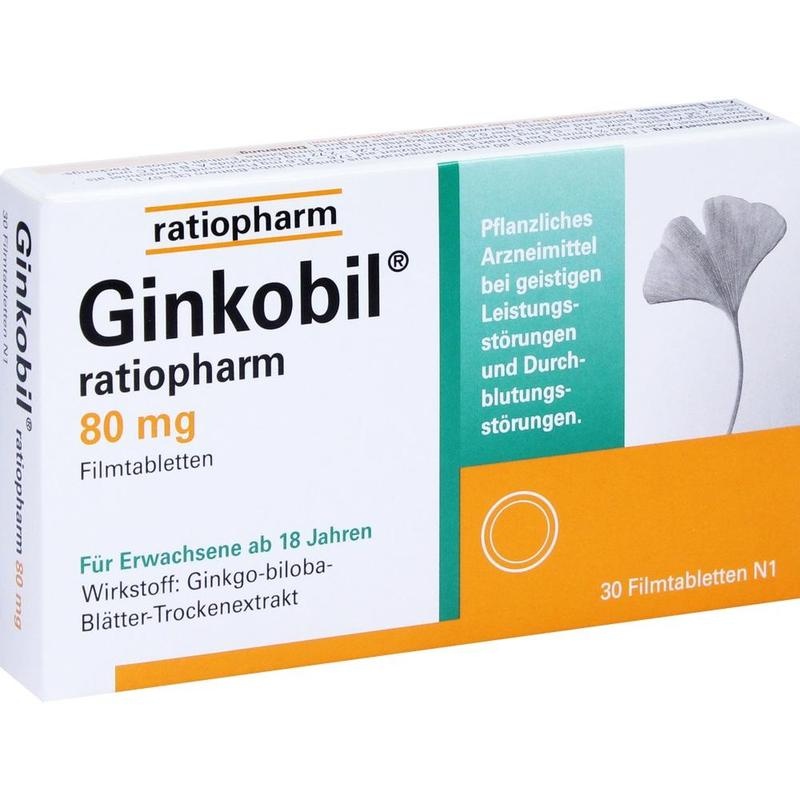GINKOBIL-ratiopharm 80 mg Filmtabletten