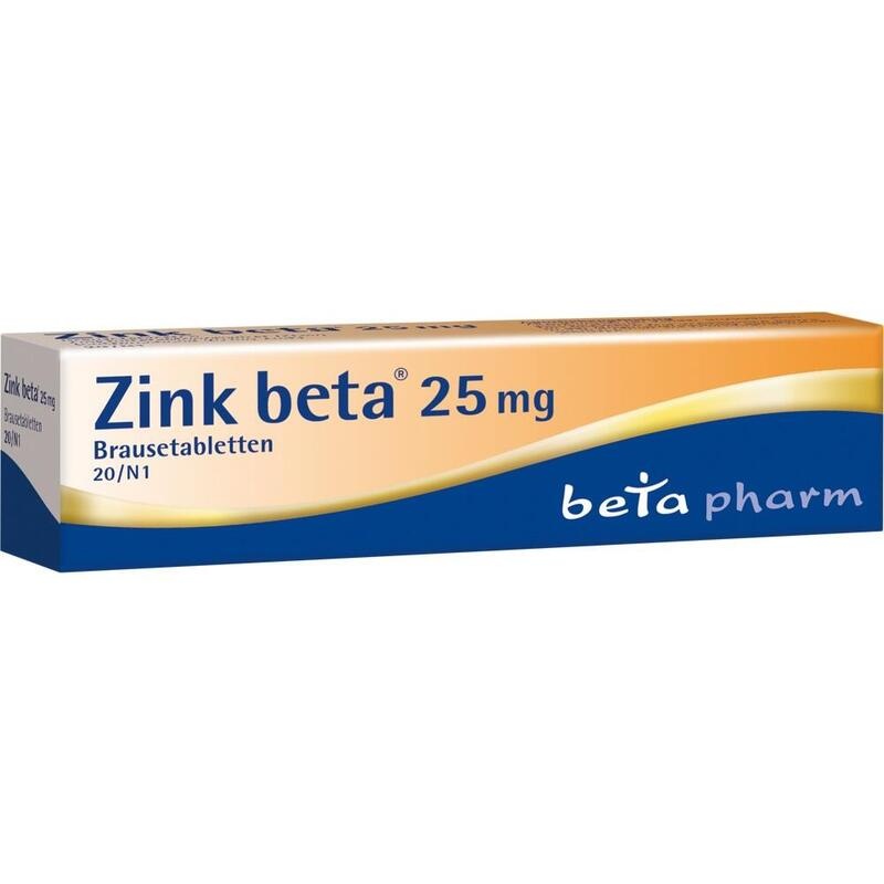 ZINK BETA 25 Brausetabletten