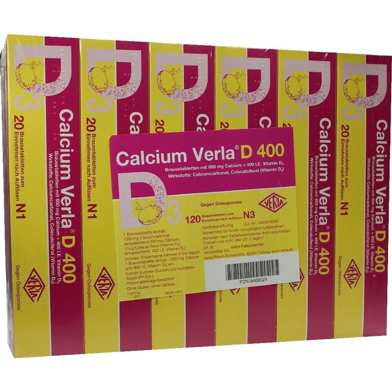 CALCIUM VERLA D 400 Brausetabletten