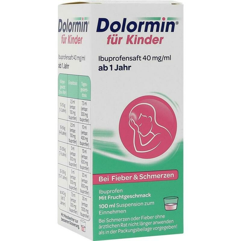 DOLORMIN für Kinder Ibuprofensaft 40 mg/ml Susp.