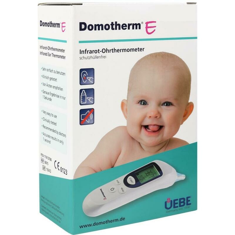 DOMOTHERM E Infrarot-Ohrthermometer schutzhül.frei