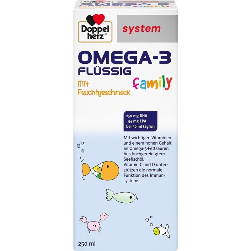 DOPPELHERZ Omega-3 flüssig family system