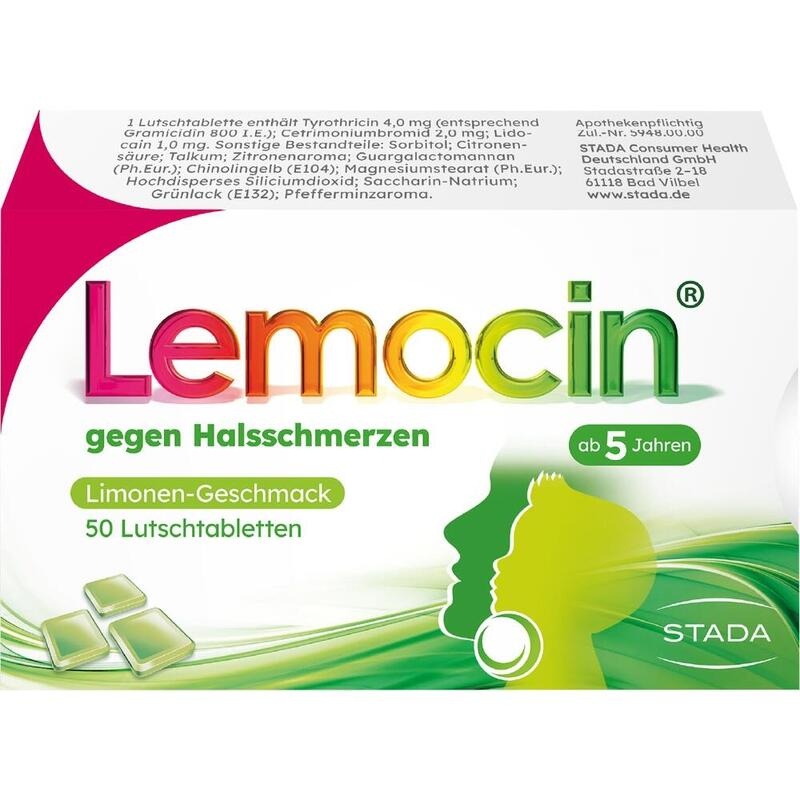 LEMOCIN gegen Halsschmerzen Lutschtabletten