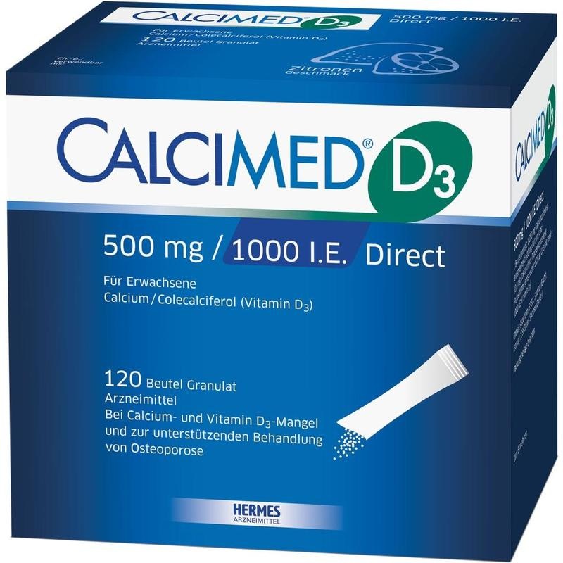 CALCIMED D3 500 mg/1000 I.E. Direct Granulat