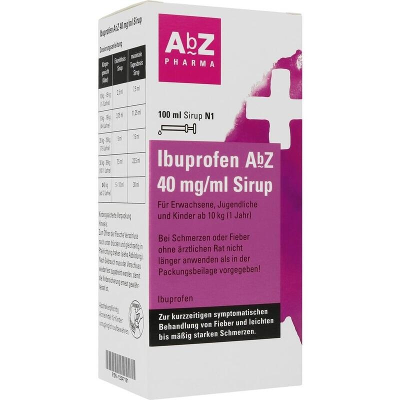 IBUPROFEN AbZ 40 mg/ml Sirup
