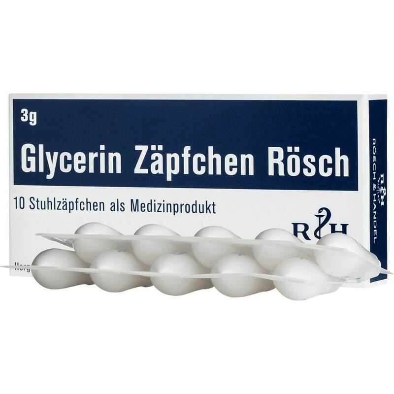GLYCERIN ZÄPFCHEN Rösch 3 g gegen Verstopfung