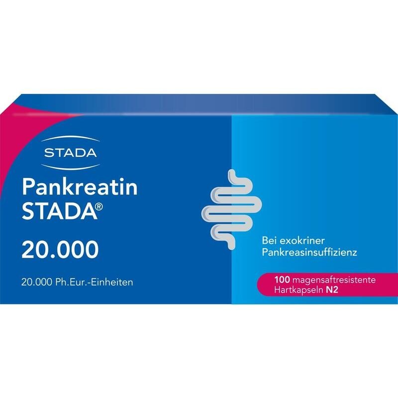 PANKREATIN STADA 20.000 magensaftres.Hartkapseln