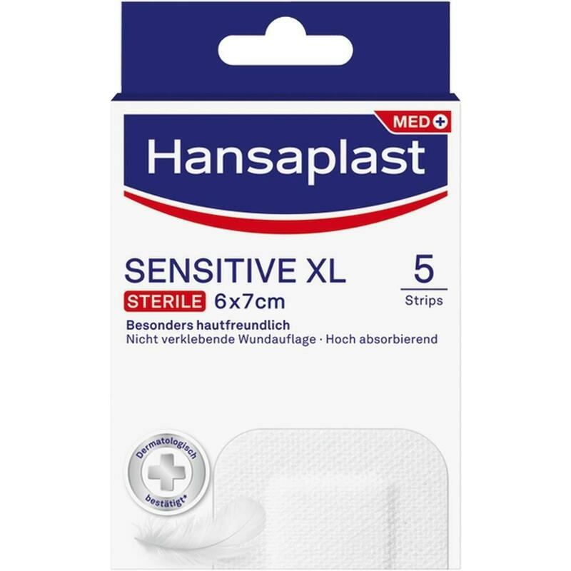 HANSAPLAST Sensitive Wundverband steril 6x7 cm