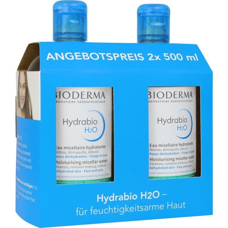 BIODERMA Hydrabio H2O Mizellen-Reinig.lös.Duo