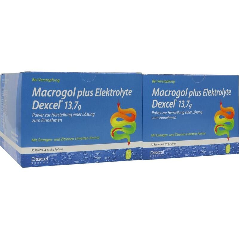 MACROGOL plus Elektrolyte Dexcel 13,7 g PLE