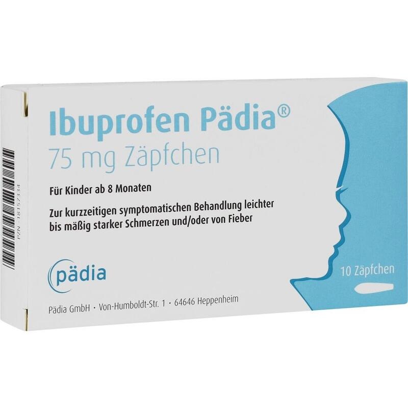 IBUPROFEN Pädia 75 mg Zäpfchen