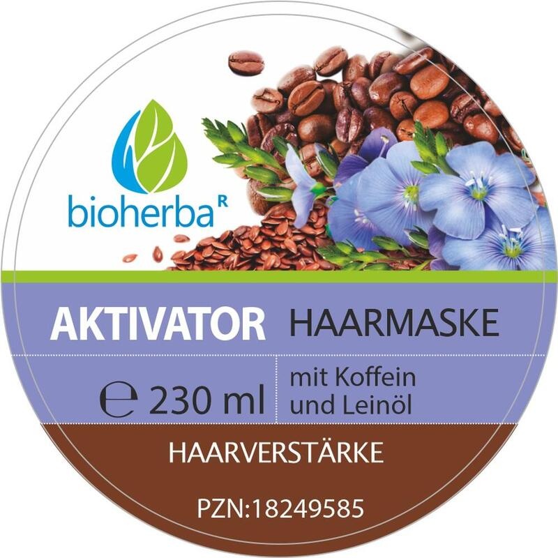 HAARMASKE Aktivator mit Koffein und Leinöl