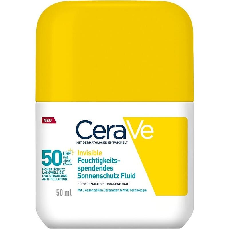 CERAVE Sonnenschutz Fluid Invisi.feuchtigk.SPF 50